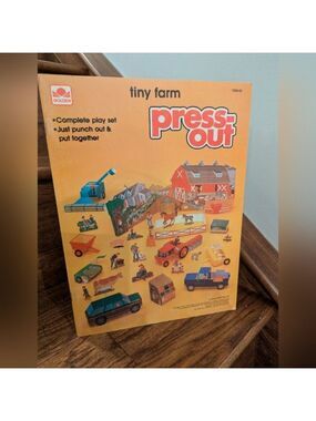 1984 Golden book - Tiny Farm  Press-Out book vintage book